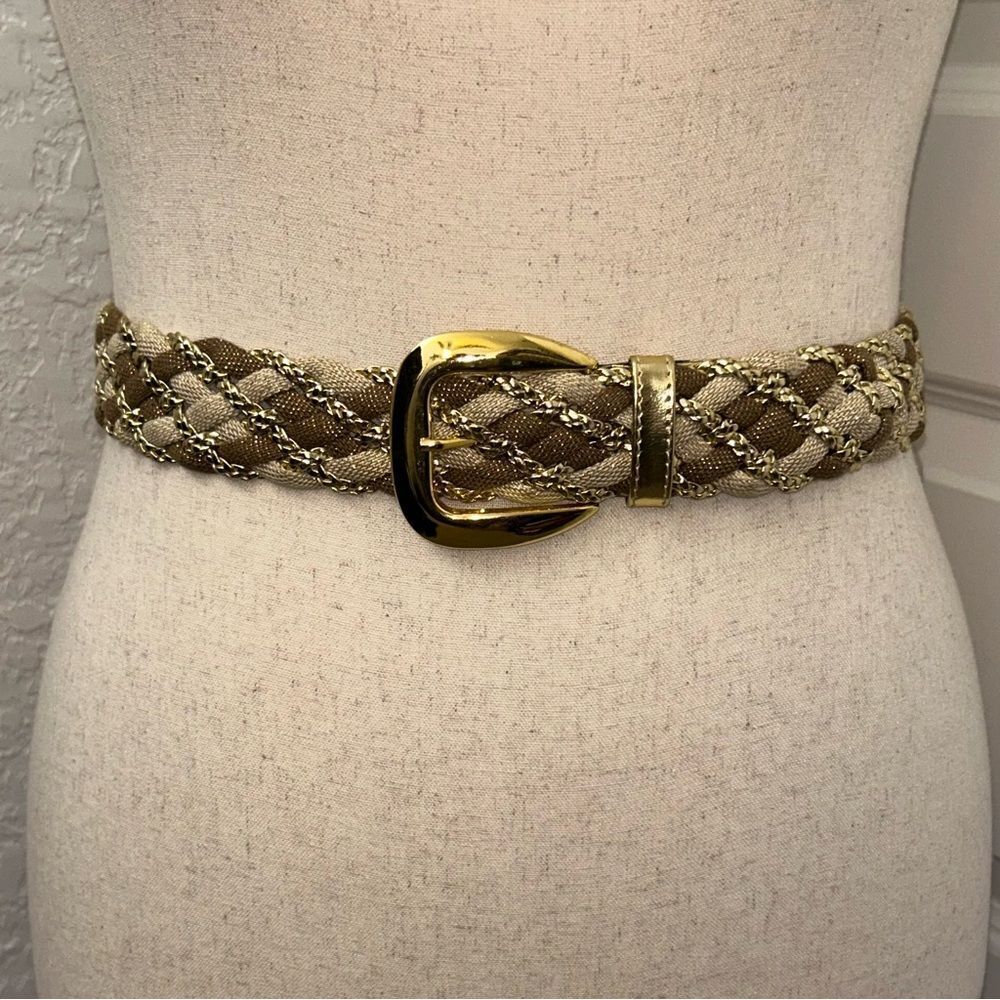 Luigi Lanatta Designs Metallic Braided Statement Belt